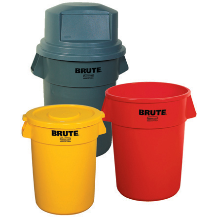 Rubbermaid® Brute® Trash Cans and Accessories