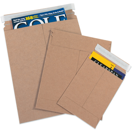 Kraft Self-Seal Stayflats Plus Mailers