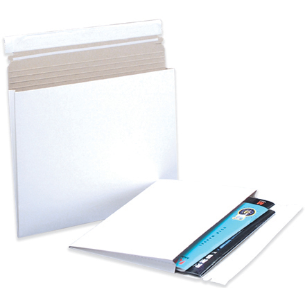 White Stayflats Gusseted Mailers