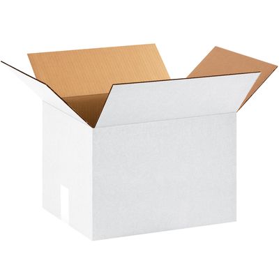 15 x 12 x 10" White Corrugated Boxes