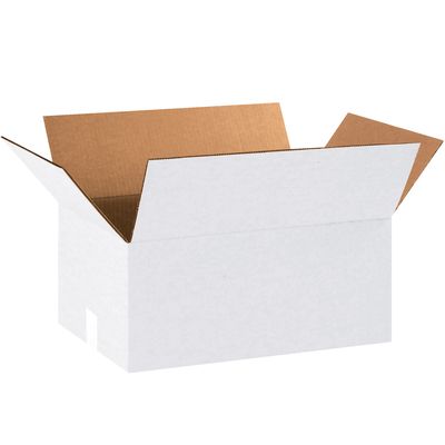 18 x 12 x 8" White Corrugated Boxes