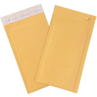 4 x 8" Kraft #000 Self-Seal Bubble Mailers w/Tear Strip