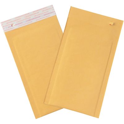 6 x 10" Kraft (Freight Saver Pack #0 Self-Seal Bubble Mailers w/Tear Strip