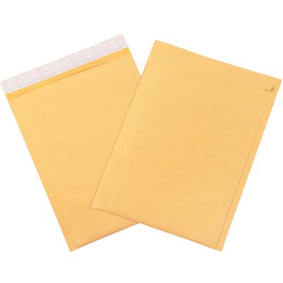 7 1/4 x 12" Kraft #1 Self-Seal Bubble Mailers w/Tear Strip