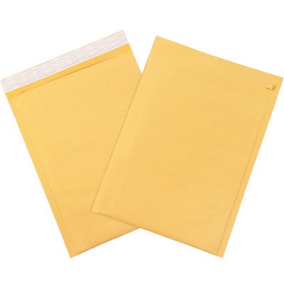 10 1/2 x 16" Kraft #5 Self-Seal Bubble Mailers w/Tear Strip