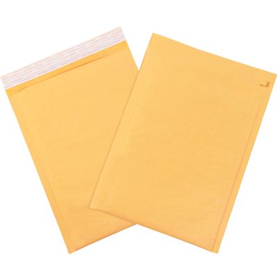 14 1/4 x 20" Kraft #7 Self-Seal Bubble Mailers w/Tear Strip