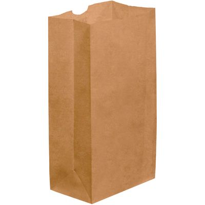 6 x 3 5/8 x 11" Kraft Grocery Bags