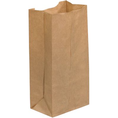 4 5/16 x 2 7/16 x 7 7/8" Kraft Grocery Bags