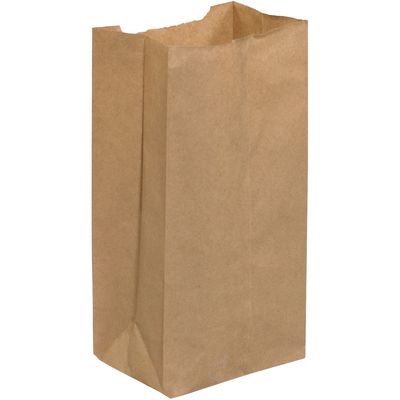 4 3/4 x 2 15/16 x 8 9/16" Kraft Grocery Bags