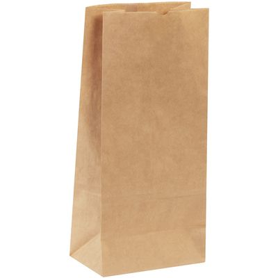 8 1/4 x 5 1/4 x 18" Kraft Hardware Bags