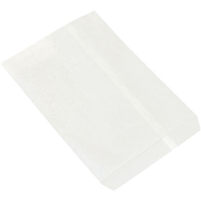 8 1/2 x 11" White Flat Merchandise Bags