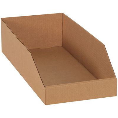 8 x 18 x 4 1/2" Kraft Bin Boxes