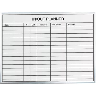 3 x 2' In/Out Staff Dry Erase Board