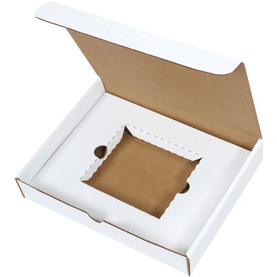 11 1/8 x 8 3/4 x 2" White CD Literature Mailer Kits