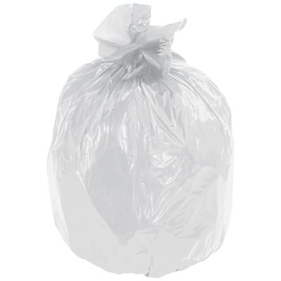 Second Chance Trash Liners - Clear, 15 Gallon, 1.0 Mil., Flat Pack