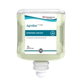 SC JOHNSON AgroBac Antibacterial Foam Handwash, Unscented, 1 L Refill, PK6