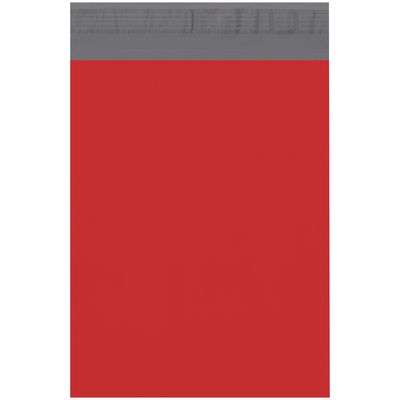 10 x 13" Red Poly Mailers