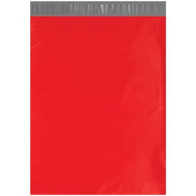 14 1/2 x 19" Red Poly Mailers