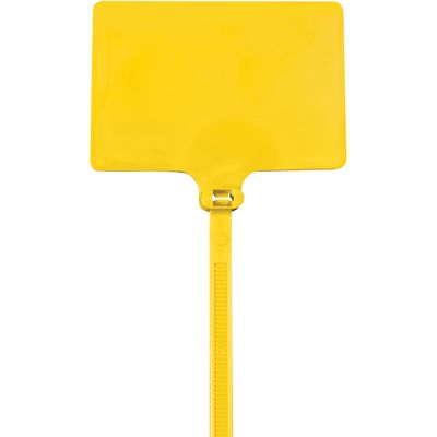 6" 120# Yellow Identification Cable Ties