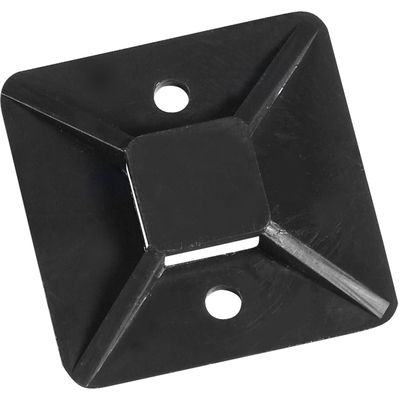 3/4 x 3/4" Black Cable Tie Mounts