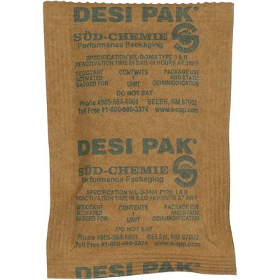 3 x 4 x 1/4" Kraft Clay Desiccants - 5 Gallon Pail