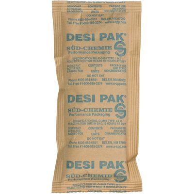 3 x 6 x 3/8" Kraft Clay Desiccants - 5 Gallon Pail