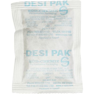 3 x 4 x 1/4" Tyvek® Clay Desiccants - 5 Gallon Pail