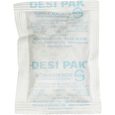 3 x 4 x 1/4" Tyvek® Clay Desiccants - 34 Gallon Drum