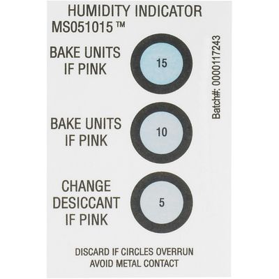 2 x 3" 5-10-15% Humidity Indicators