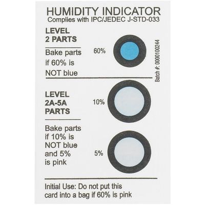 2 x 3" 5-10-60% Humidity Indicators