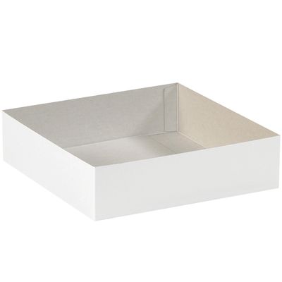 19 x 12 x 3" White Deluxe Gift Box Bottoms