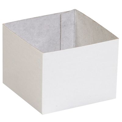 4 x 4 x 3" White Deluxe Gift Box Bottoms