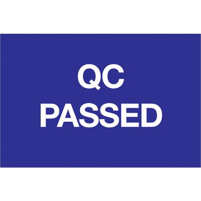 2 x 3" - "QC Passed" Labels