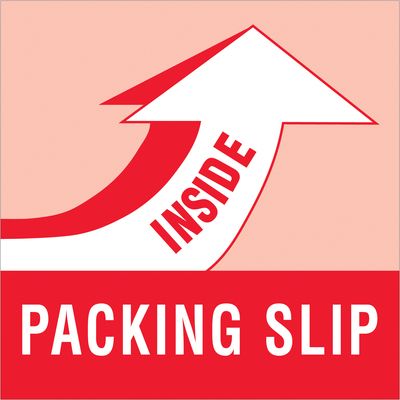 4 x 4" - "Packing Slip Inside" Labels