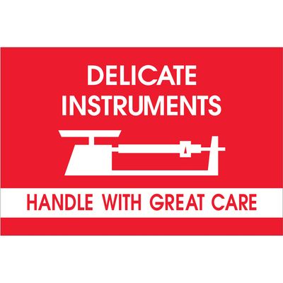 2 x 3" - "Delicate Instruments - HWC" - Fragile Labels