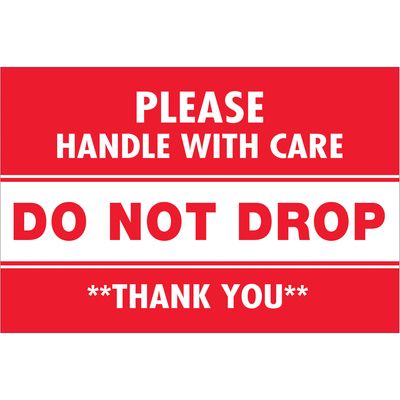 2 x 3" - "Do Not Drop" Labels