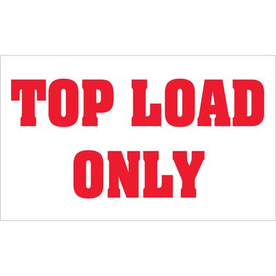 3 x 5" - "Top Load Only" Labels