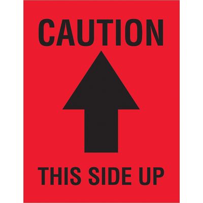 3 x 4" - "Caution - This Side Up" Arrow Labels