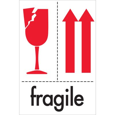 4 x 6" - "Fragile" Labels