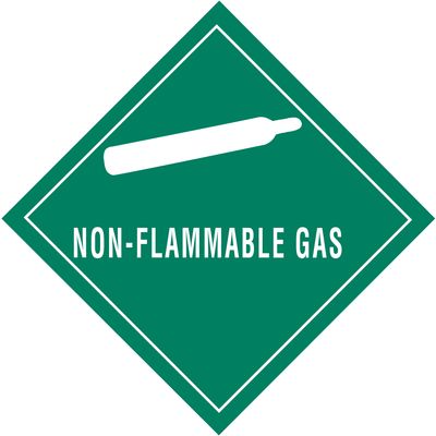 4 x 4" - "Non-Flammable Gas" Labels