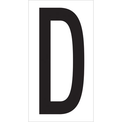 3 1/2" "D" Vinyl Warehouse Letter Labels