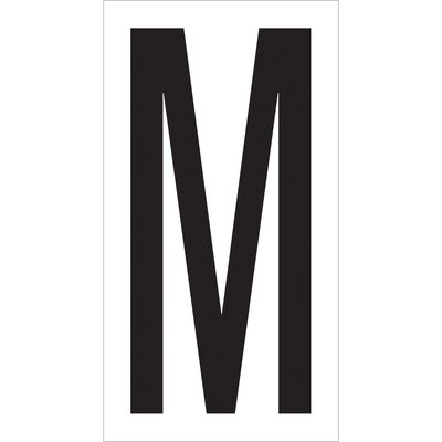 3 1/2" "M" Vinyl Warehouse Letter Labels