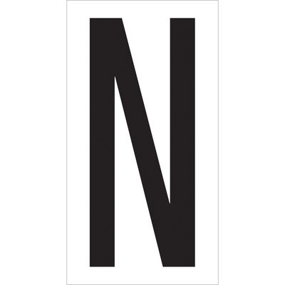 3 1/2" "N" Vinyl Warehouse Letter Labels