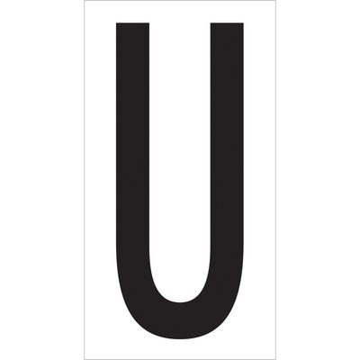 3 1/2" "U" Vinyl Warehouse Letter Labels