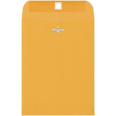 6 1/2 x 9 1/2" Kraft Clasp Envelopes