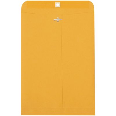 9 1/4 x 14 1/2" Kraft Clasp Envelopes