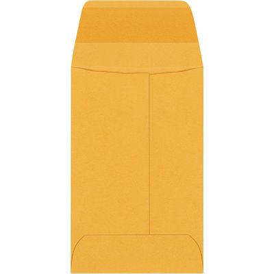 2 1/4 x 3 1/2" Kraft Gummed Envelopes