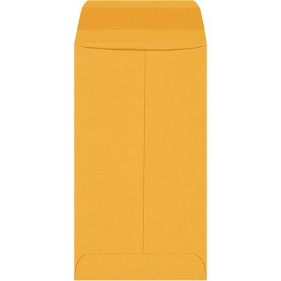 3 3/8 x 6" Kraft Gummed Envelopes