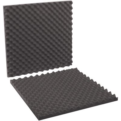 24 x 24 x 2" Charcoal Convoluted Foam Sets