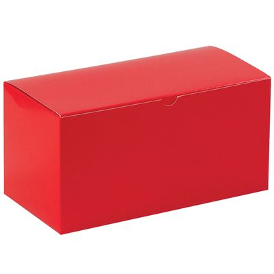 12 x 6 x 6" Holiday Red Gift Boxes